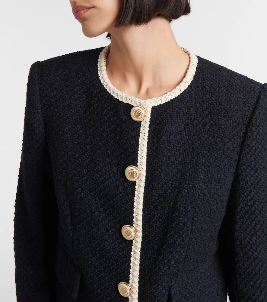 Veronica Beard Mabel cropped tweed jacket | Thumbnail 2 Veronica Beard Mabel cropped tweed jacket | Thumbnail 2