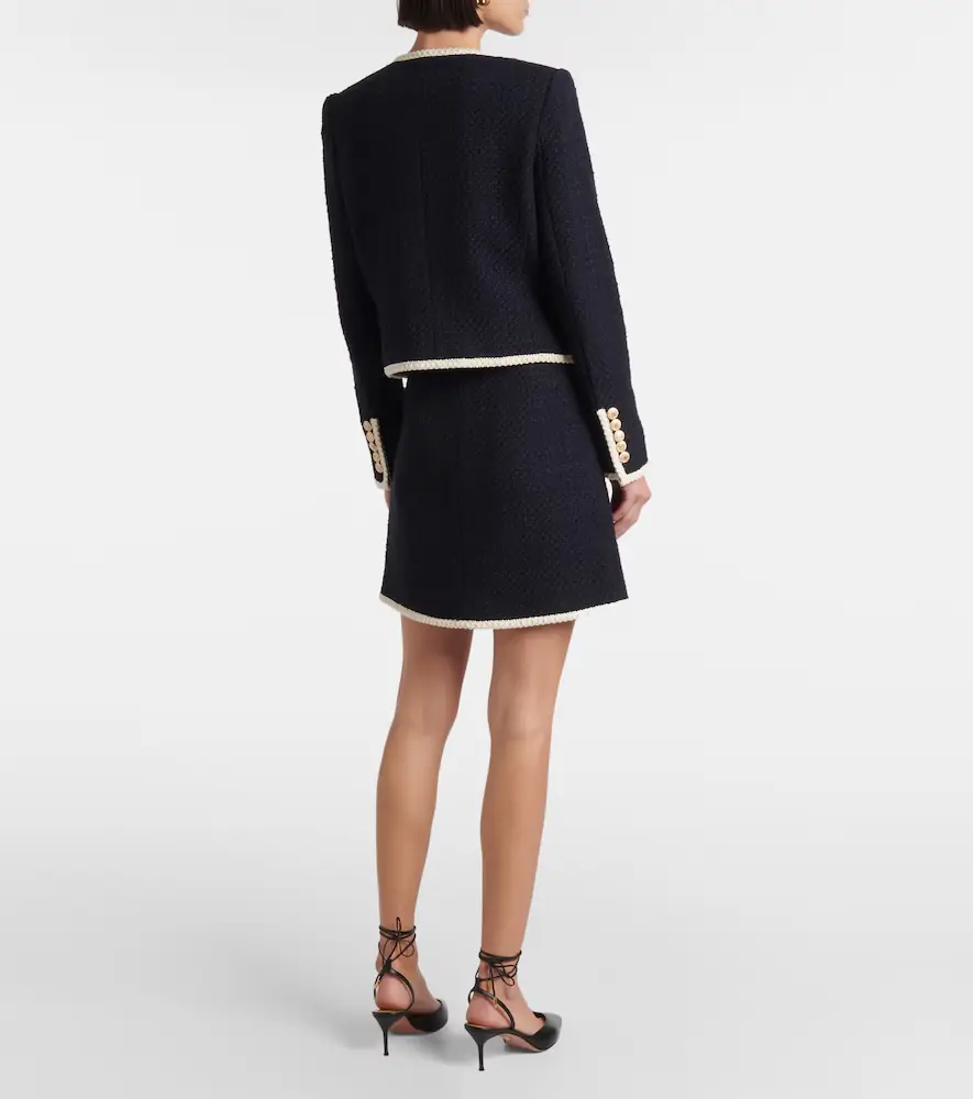 Veronica Beard Mabel cropped tweed jacket | Thumbnail 3 Veronica Beard Mabel cropped tweed jacket | Thumbnail 3