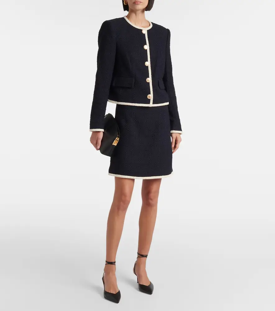 Veronica Beard Mabel cropped tweed jacket | Thumbnail 4 Veronica Beard Mabel cropped tweed jacket | Thumbnail 4