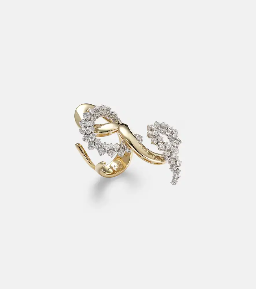 YEPREM Golden Strada 18kt gold and white gold ring with diamonds | Thumbnail 2 YEPREM Golden Strada 18kt gold and white gold ring with diamonds | Thumbnail 2