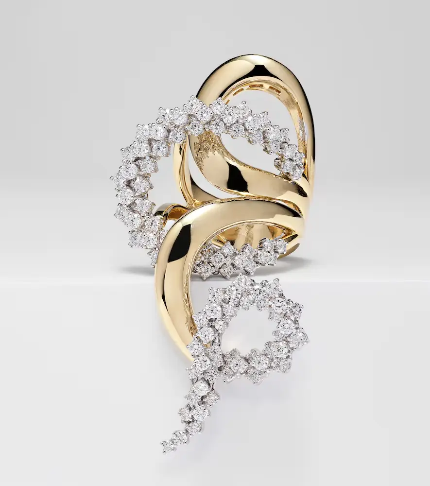 YEPREM Golden Strada 18kt gold and white gold ring with diamonds | Thumbnail 3 YEPREM Golden Strada 18kt gold and white gold ring with diamonds | Thumbnail 3