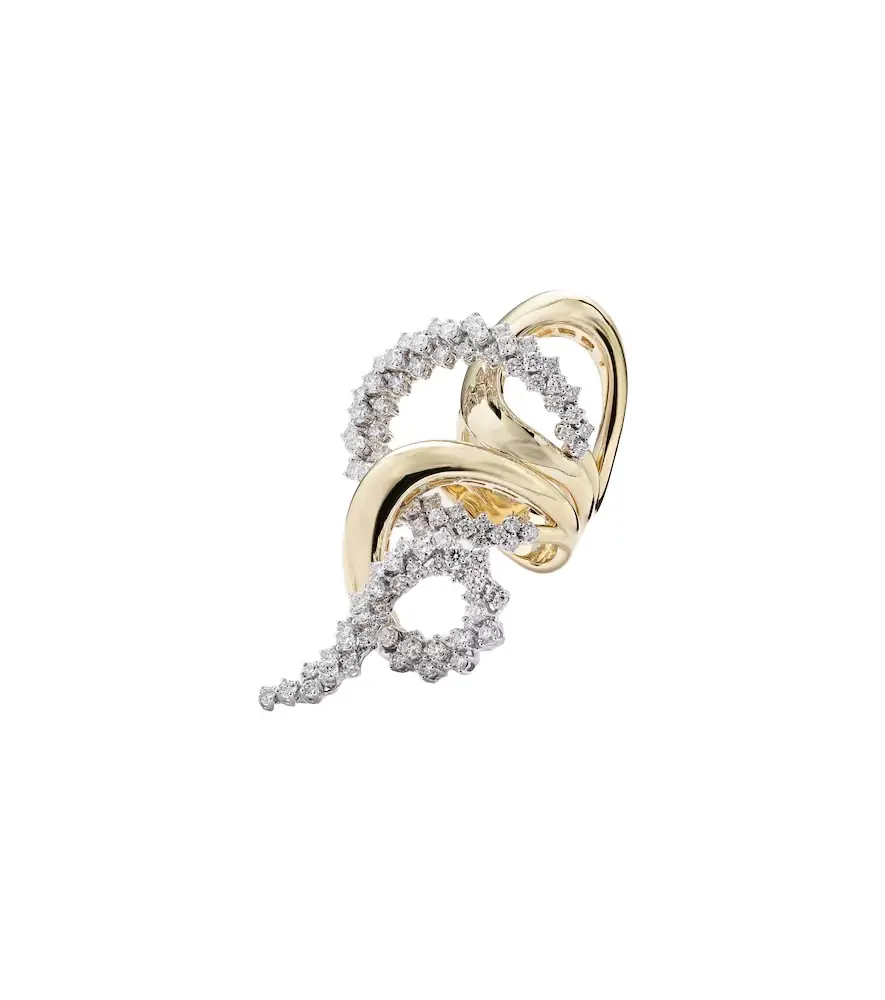 YEPREM Golden Strada 18kt gold and white gold ring with diamonds | Image 1 YEPREM Golden Strada 18kt gold and white gold ring with diamonds | Image 1