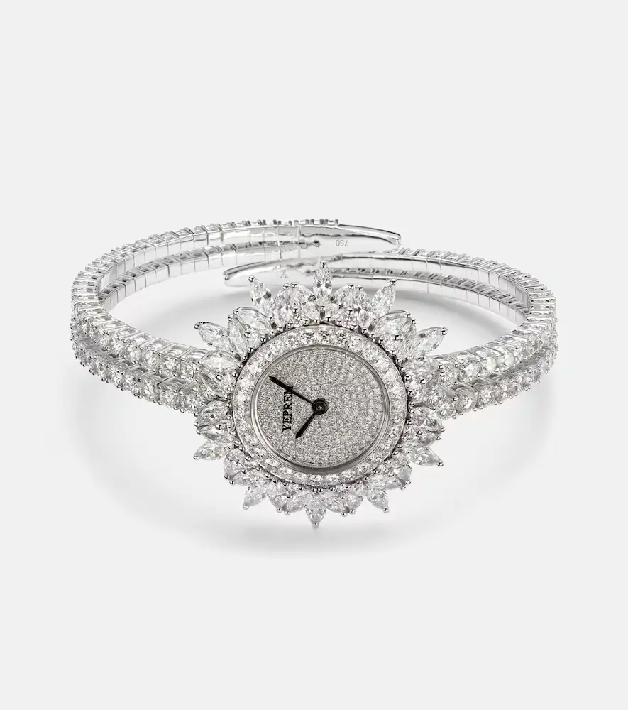 YEPREM Y-Momento 18kt white gold watch with diamonds | Thumbnail 2