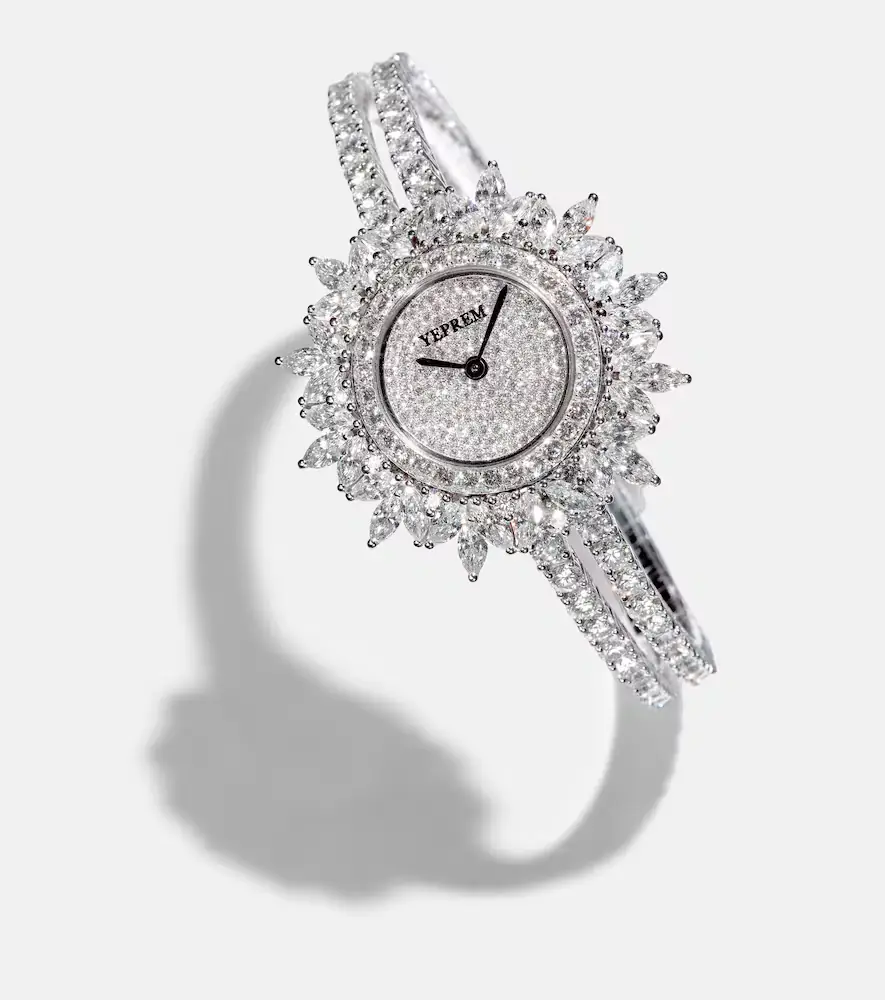 YEPREM Y-Momento 18kt white gold watch with diamonds | Thumbnail 5