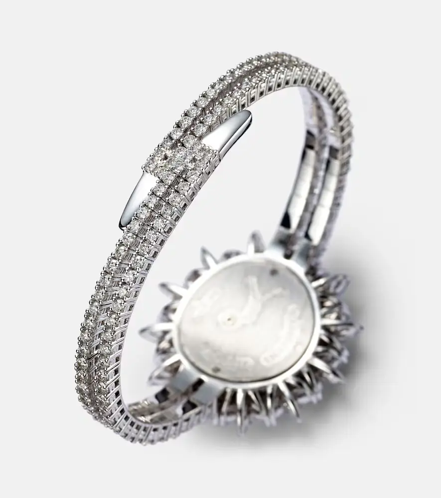YEPREM Y-Momento 18kt white gold watch with diamonds | Thumbnail 6