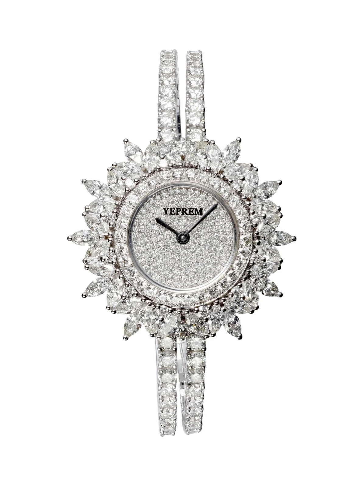 Y-Momento 18kt white gold watch with diamonds Y-Momento 18kt white gold watch with diamonds
