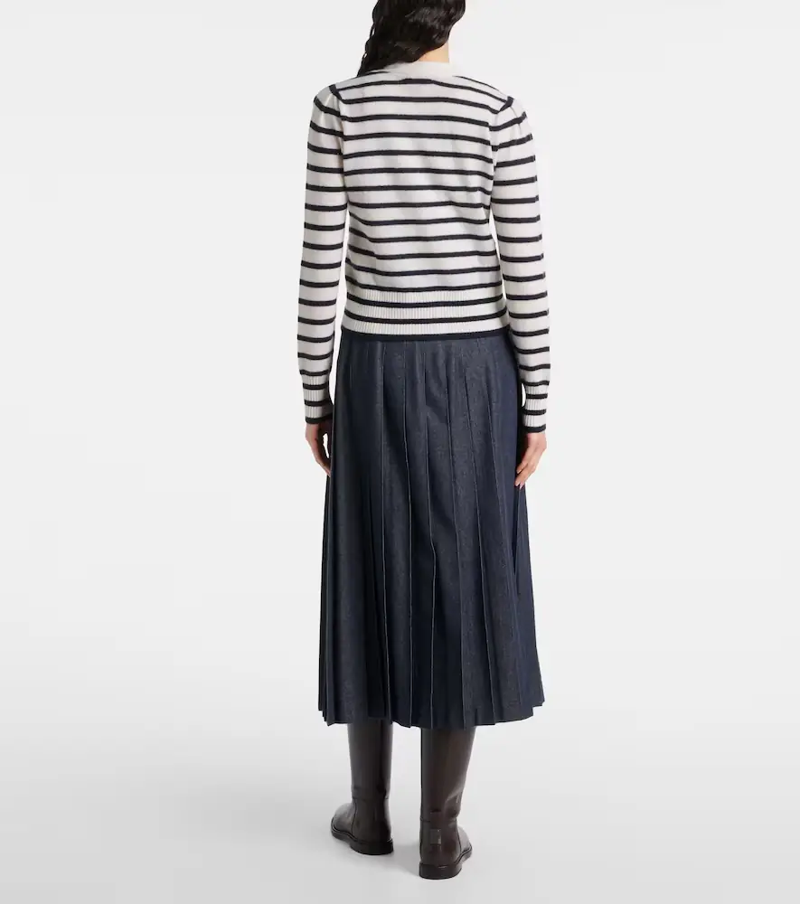 Veronica Beard Solene striped cashmere cardigan | Thumbnail 2