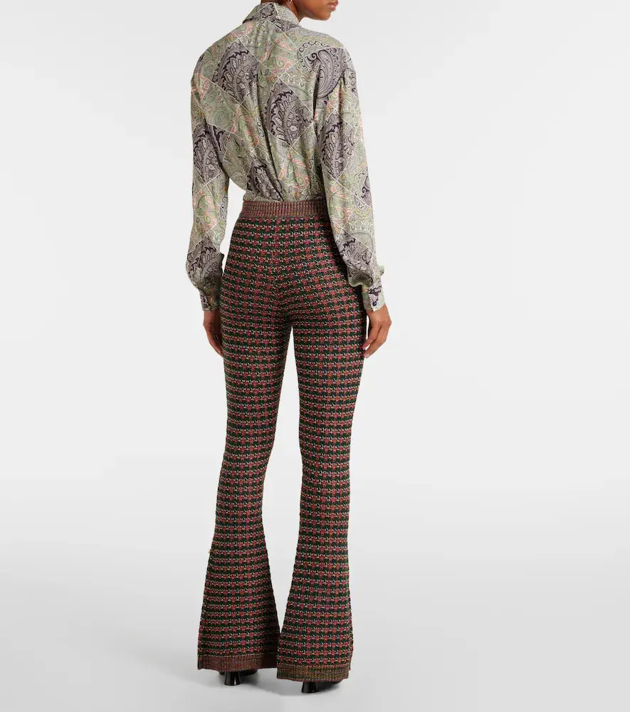 Etro Embroidered high-rise flared pants | Thumbnail 2 Etro Embroidered high-rise flared pants | Thumbnail 2