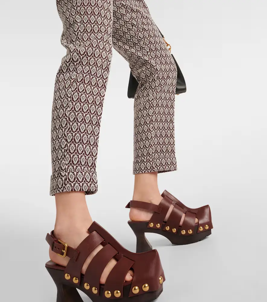 Etro Printed cotton-blend cropped pants | Thumbnail 4 Etro Printed cotton-blend cropped pants | Thumbnail 4