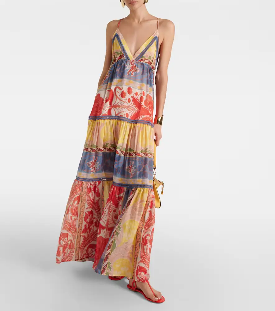 Etro Printed cotton and silk maxi dress | Thumbnail 2