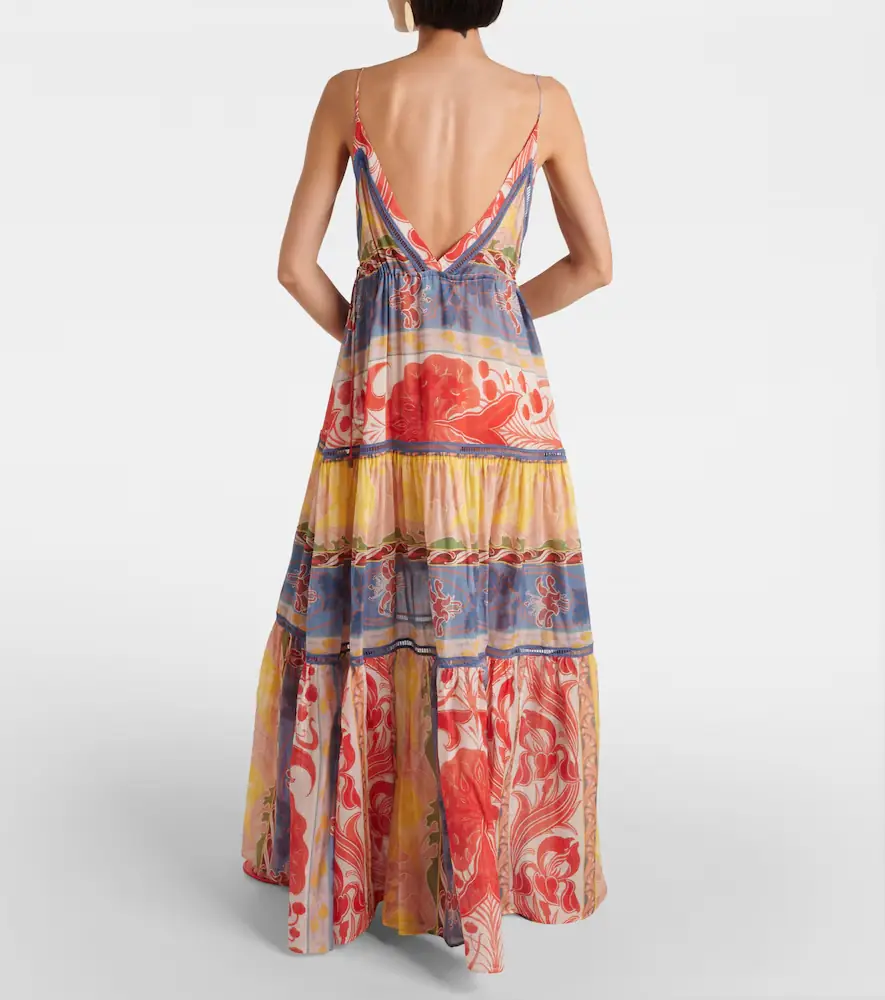 Etro Printed cotton and silk maxi dress | Thumbnail 3