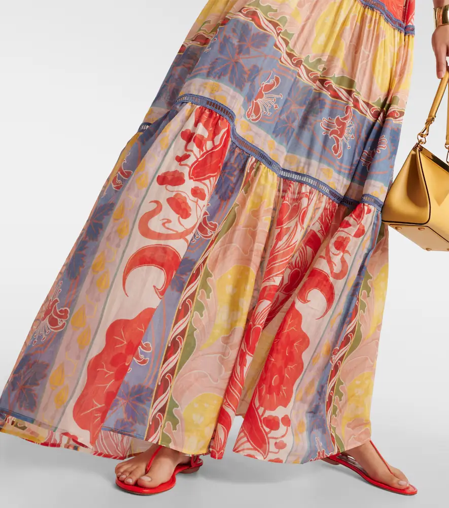 Etro Printed cotton and silk maxi dress | Thumbnail 5