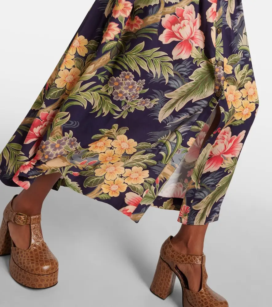 Etro Jersey and fil coupé jacquard maxi dress | Thumbnail 3