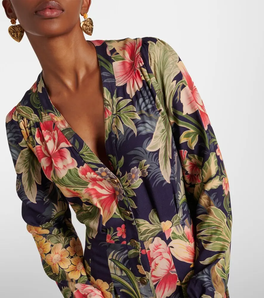 Etro Jersey and fil coupé jacquard maxi dress | Thumbnail 4