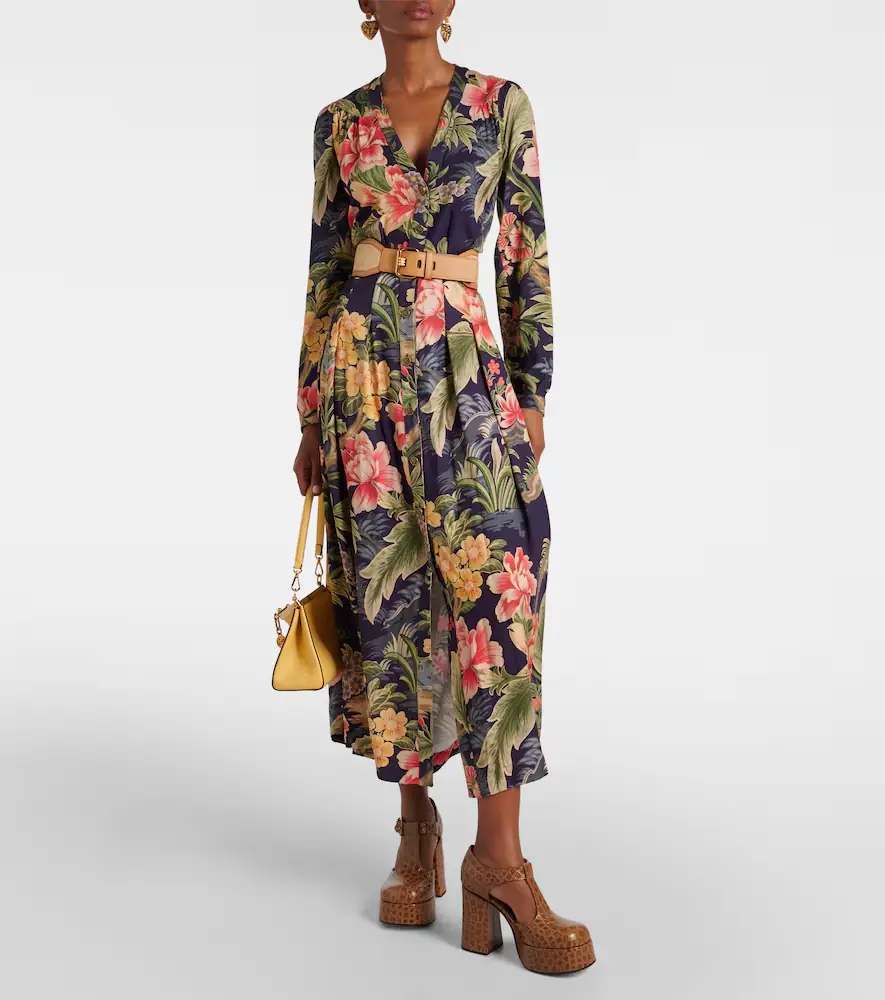 Etro Jersey and fil coupé jacquard maxi dress | Thumbnail 5