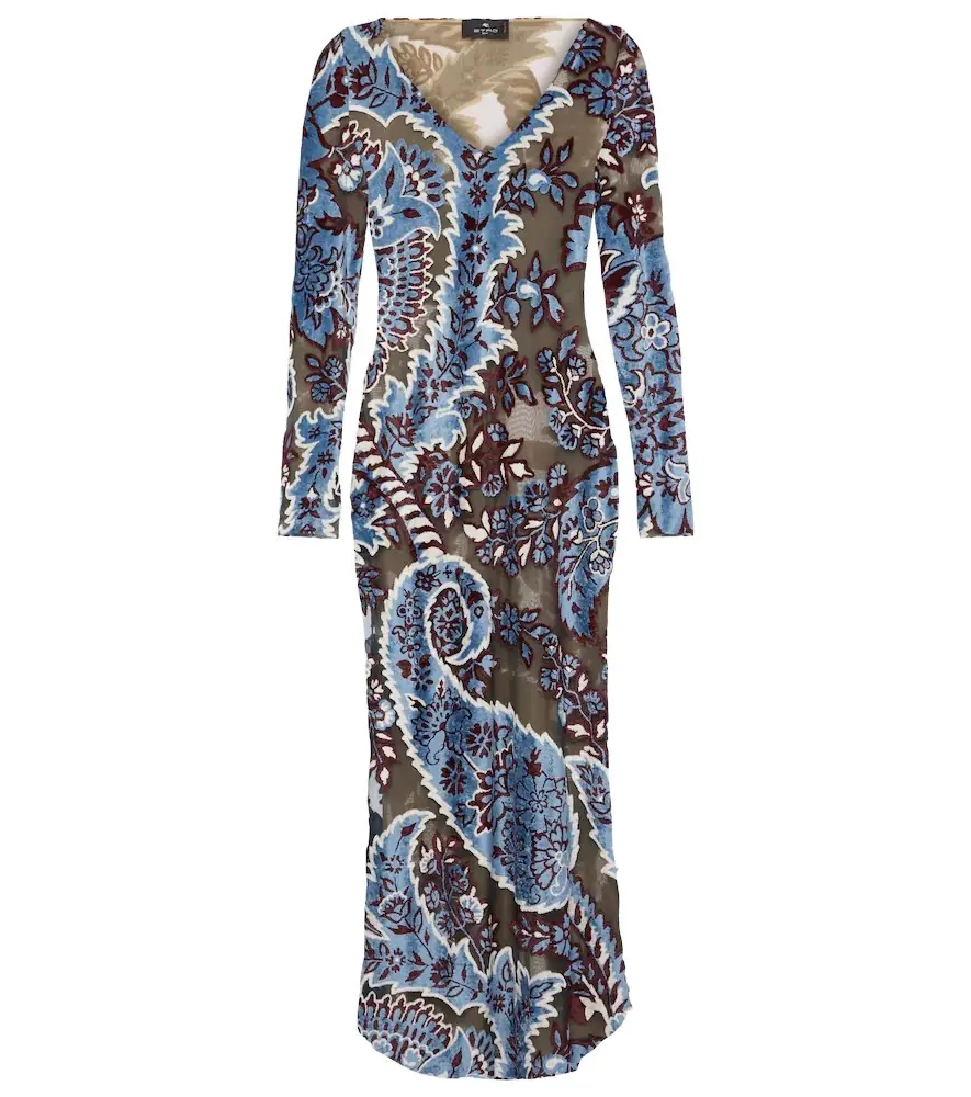 Etro Printed midi dress