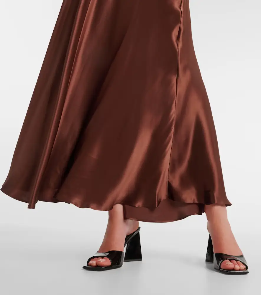 Rodarte Lace-trimmed silk charmeuse gown | Thumbnail 3 Rodarte Lace-trimmed silk charmeuse gown | Thumbnail 3