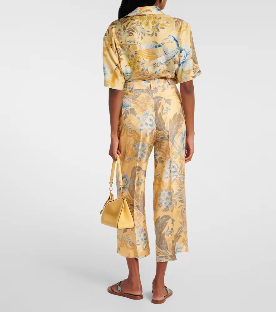 Etro Printed silk wide-leg pants | Thumbnail 3 Etro Printed silk wide-leg pants | Thumbnail 3