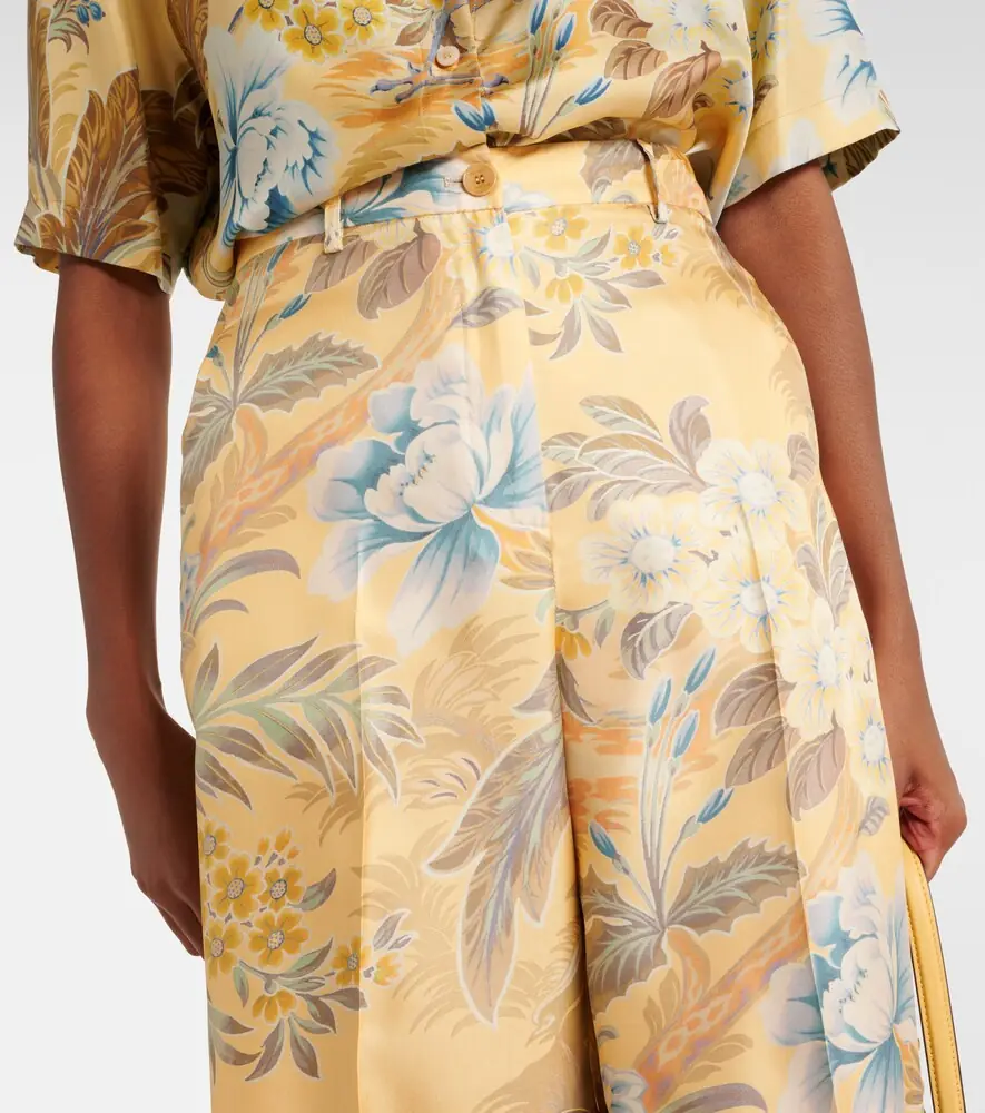 Etro Printed silk wide-leg pants | Thumbnail 5 Etro Printed silk wide-leg pants | Thumbnail 5