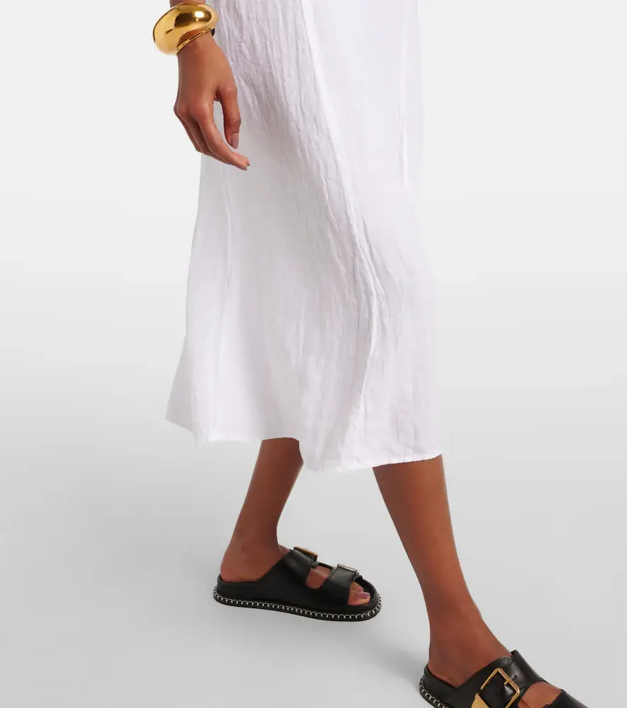 Velvet Stephie linen midi dress | Thumbnail 6