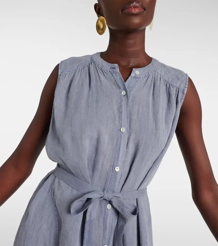 Velvet Luna linen maxi dress | Thumbnail 3