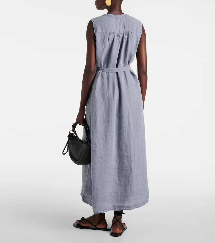 Velvet Luna linen maxi dress | Thumbnail 4