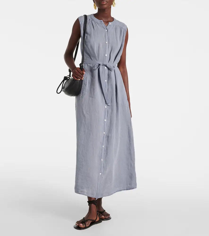 Velvet Luna linen maxi dress | Thumbnail 5