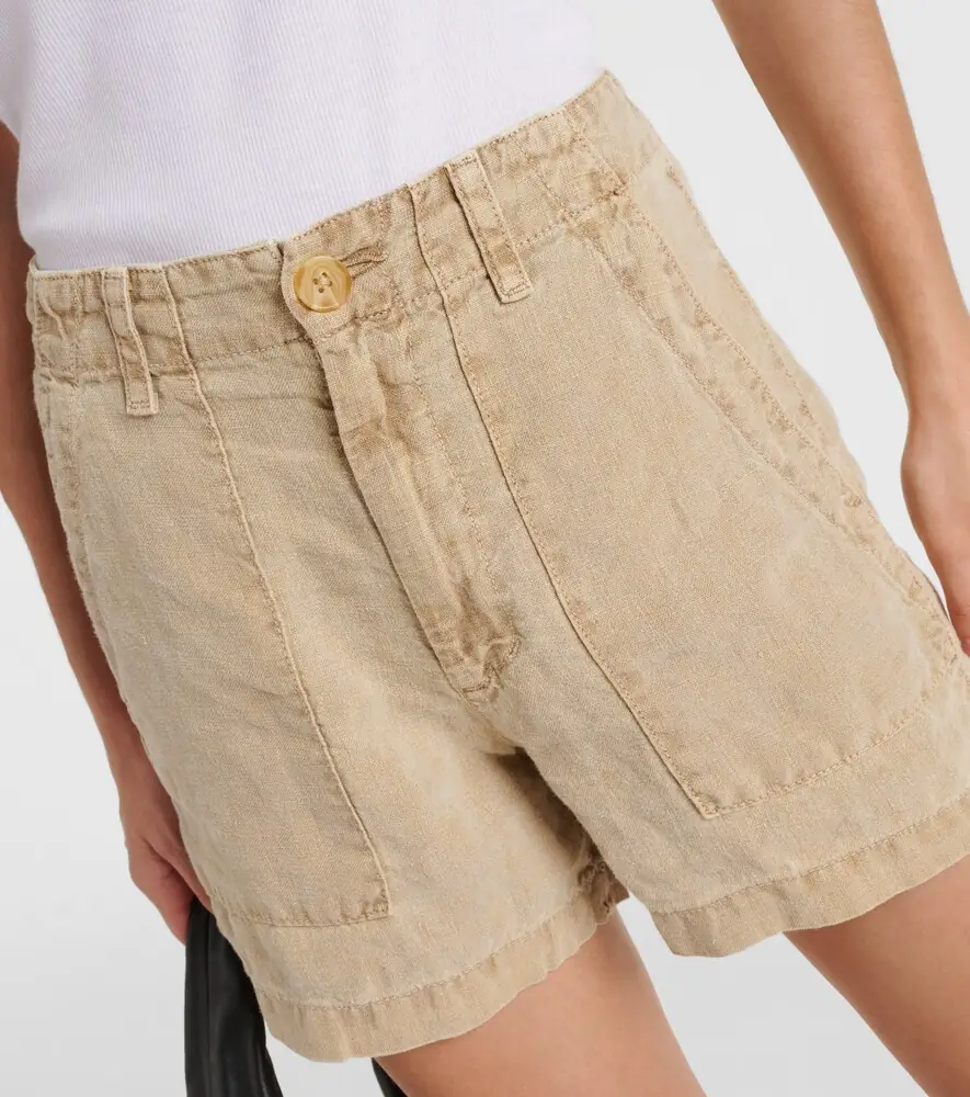 Velvet Fallon linen shorts | Thumbnail 3