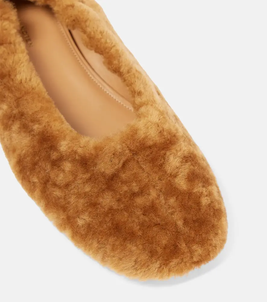 Dries Van Noten Shearling ballet flats | Thumbnail 4