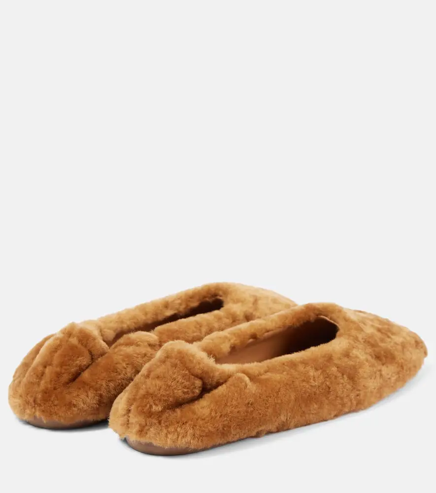 Dries Van Noten Shearling ballet flats | Thumbnail 5