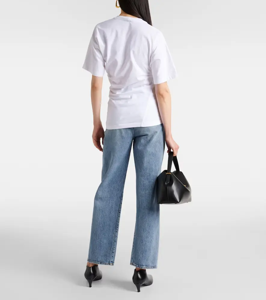 TOTEME Twisted cotton jersey T-shirt | Thumbnail 5