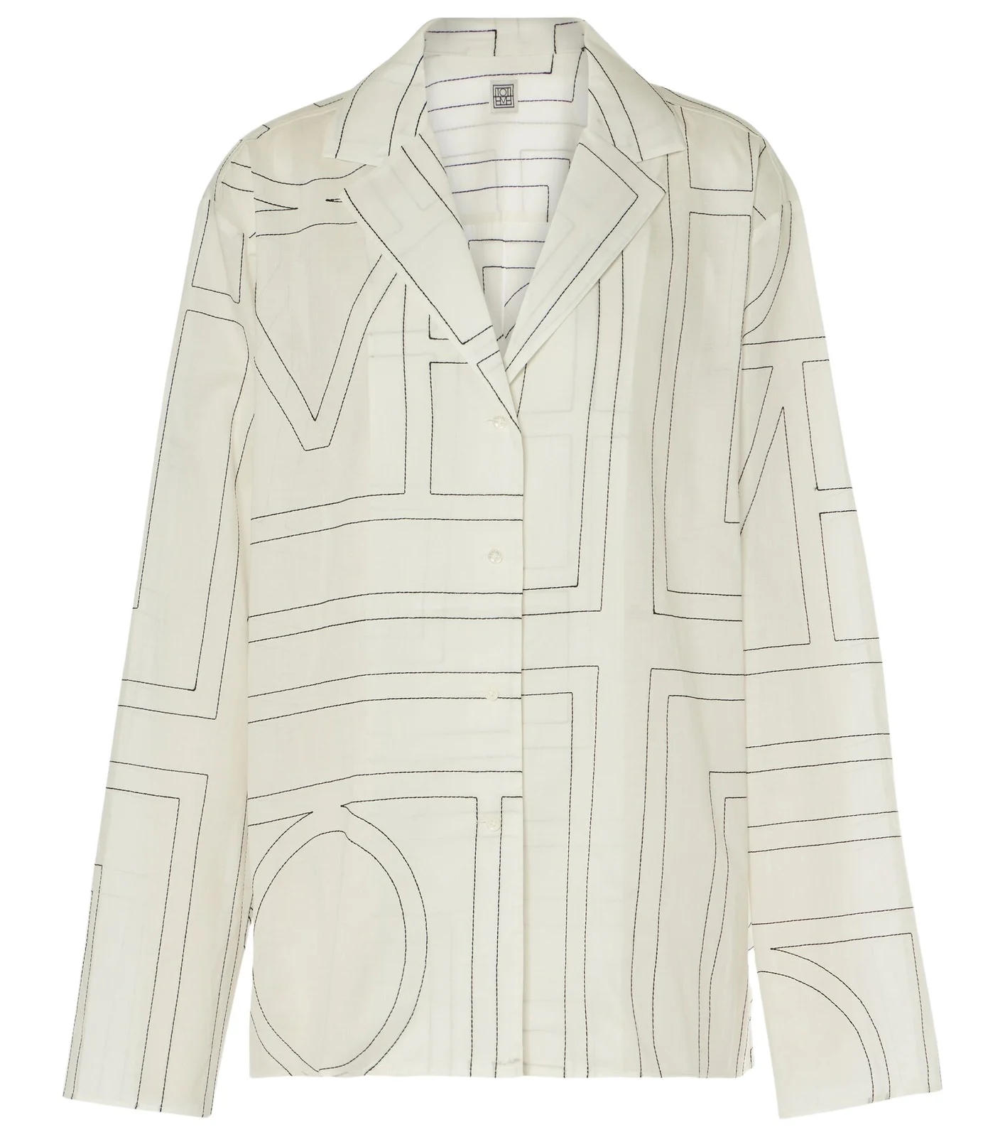 Monogram cotton-blend shirt Monogram cotton-blend shirt