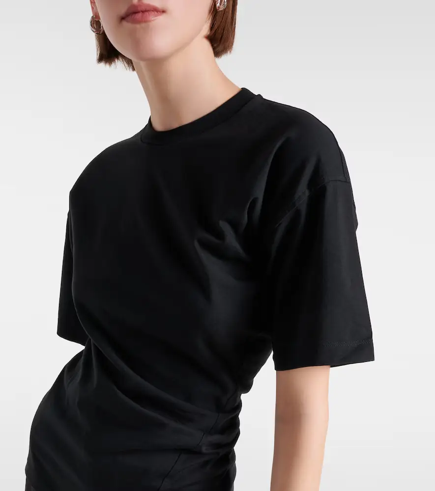 TOTEME Gathered cotton jersey T-shirt | Thumbnail 2