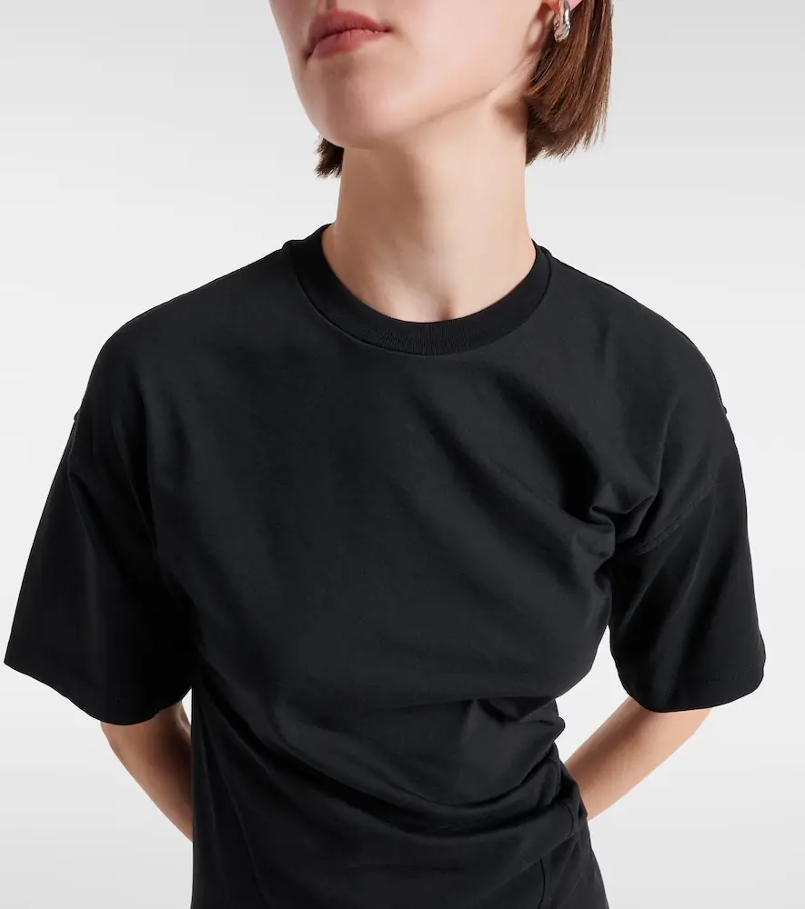 TOTEME Gathered cotton jersey T-shirt | Thumbnail 5
