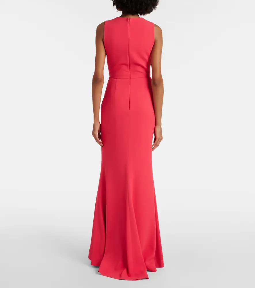 Elie Saab Gathered embellished cady gown | Thumbnail 4