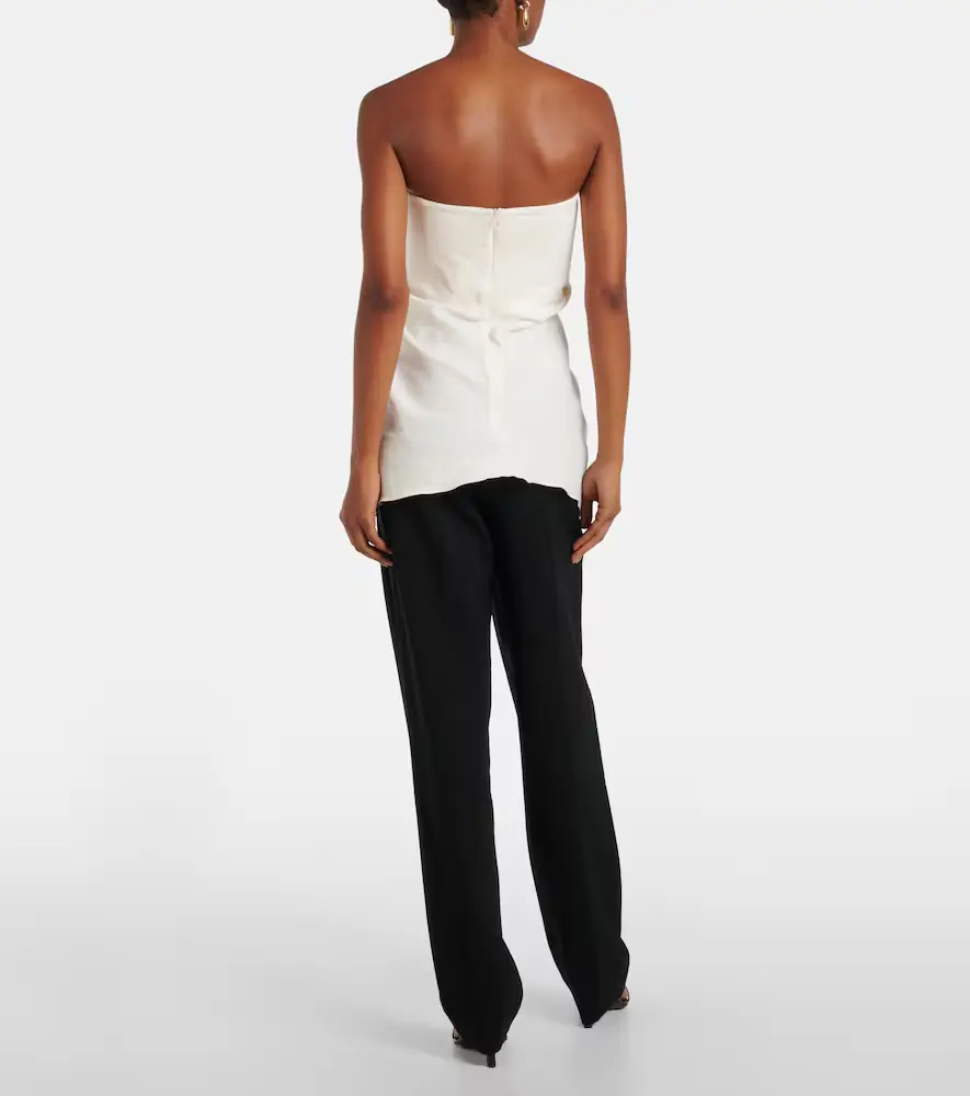 Tove Tuiren draped linen and cotton-blend top | Thumbnail 2