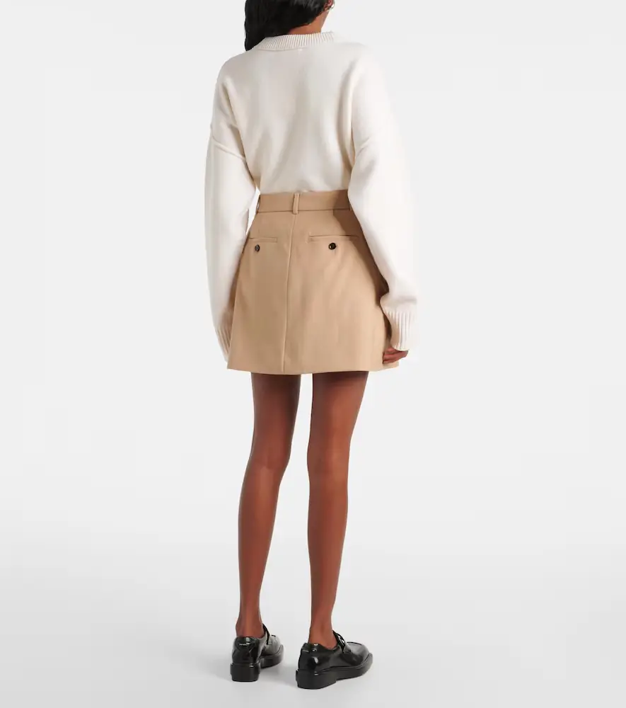 AMI PARIS Wool gabardine miniskirt | Thumbnail 2