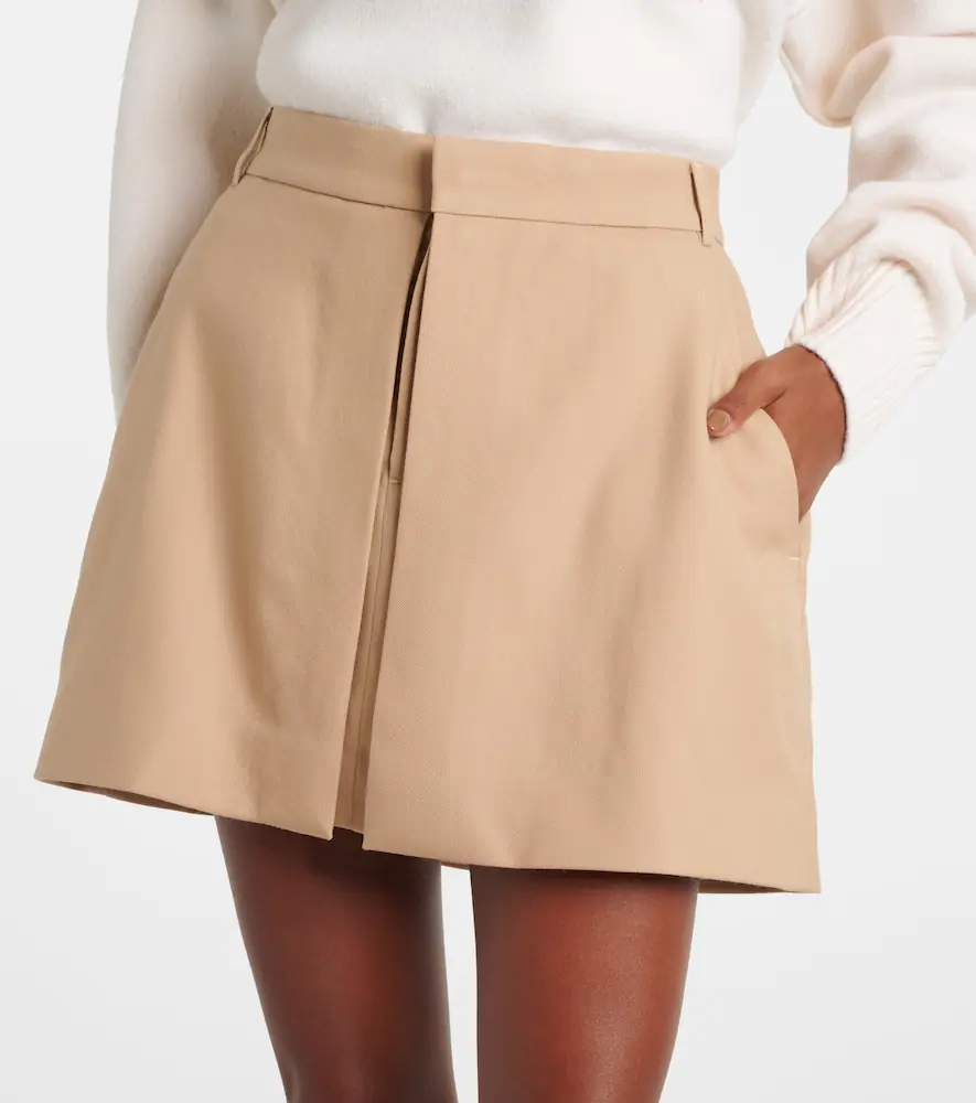 AMI PARIS Wool gabardine miniskirt | Thumbnail 4