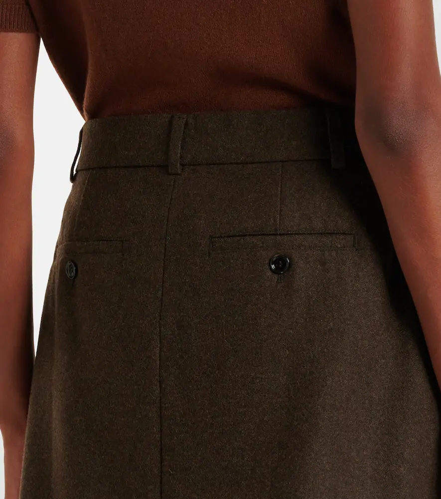 AMI PARIS Wool flannel miniskirt | Thumbnail 4