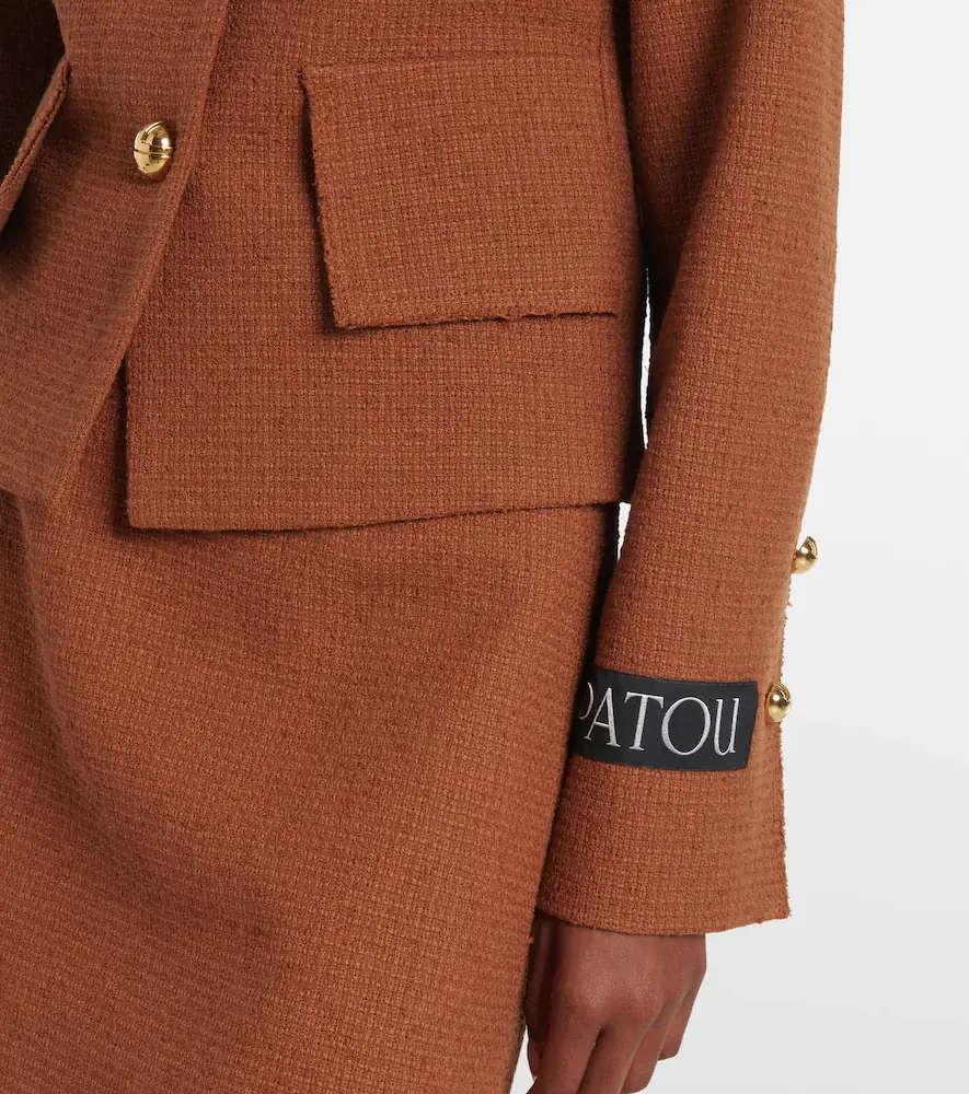 Patou Iconic wool and cotton-blend jacket | Thumbnail 2