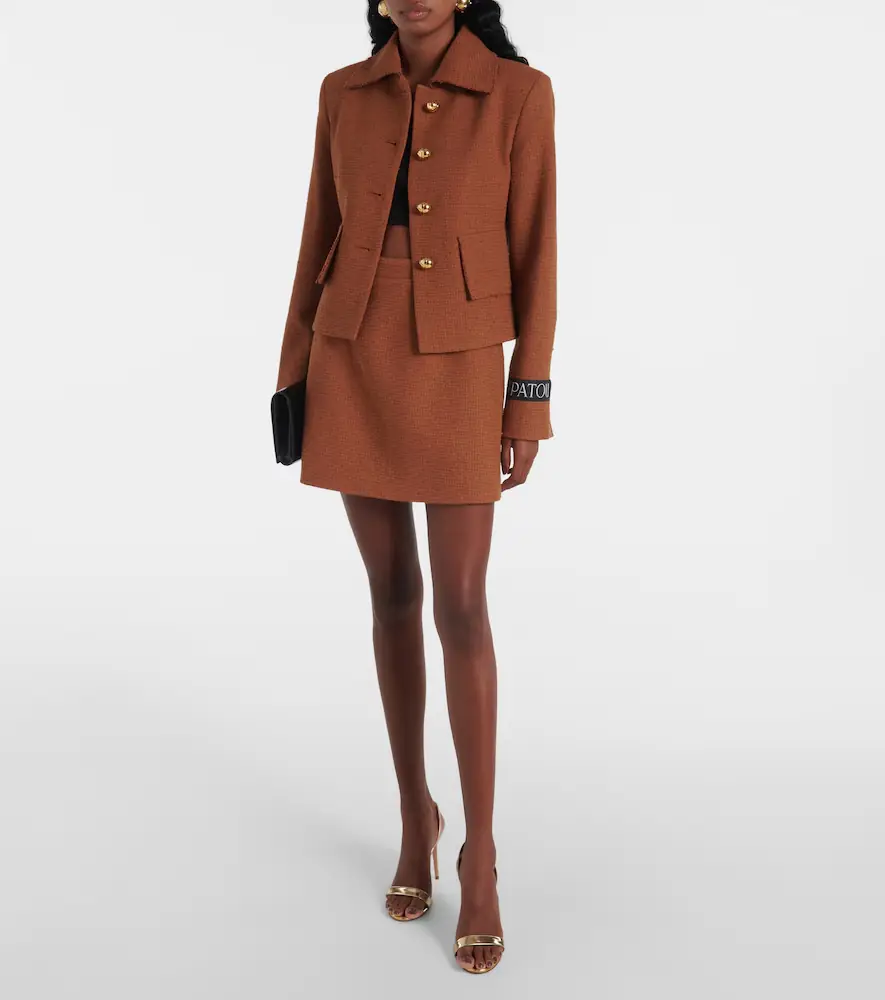 Patou Iconic wool and cotton-blend jacket | Thumbnail 3