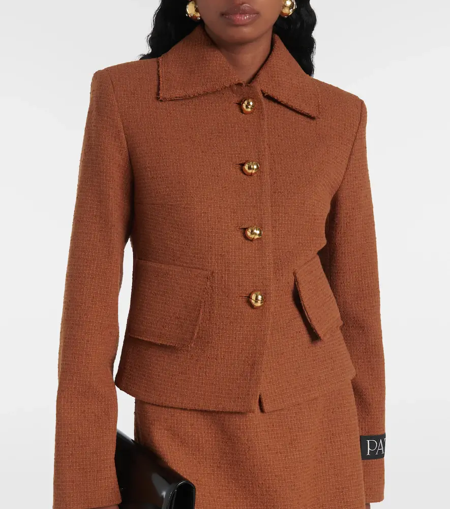 Patou Iconic wool and cotton-blend jacket | Thumbnail 5