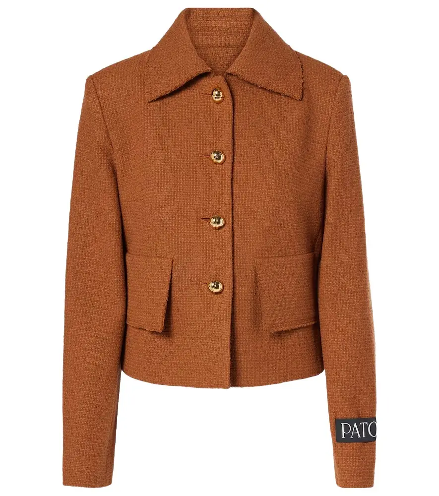 Patou Iconic wool and cotton-blend jacket | Image 1 Patou Iconic wool and cotton-blend jacket | Image 1
