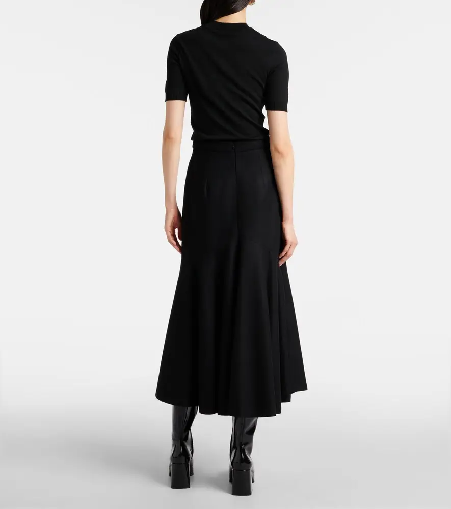Patou Peplum wool-blend midi skirt | Thumbnail 4 Patou Peplum wool-blend midi skirt | Thumbnail 4