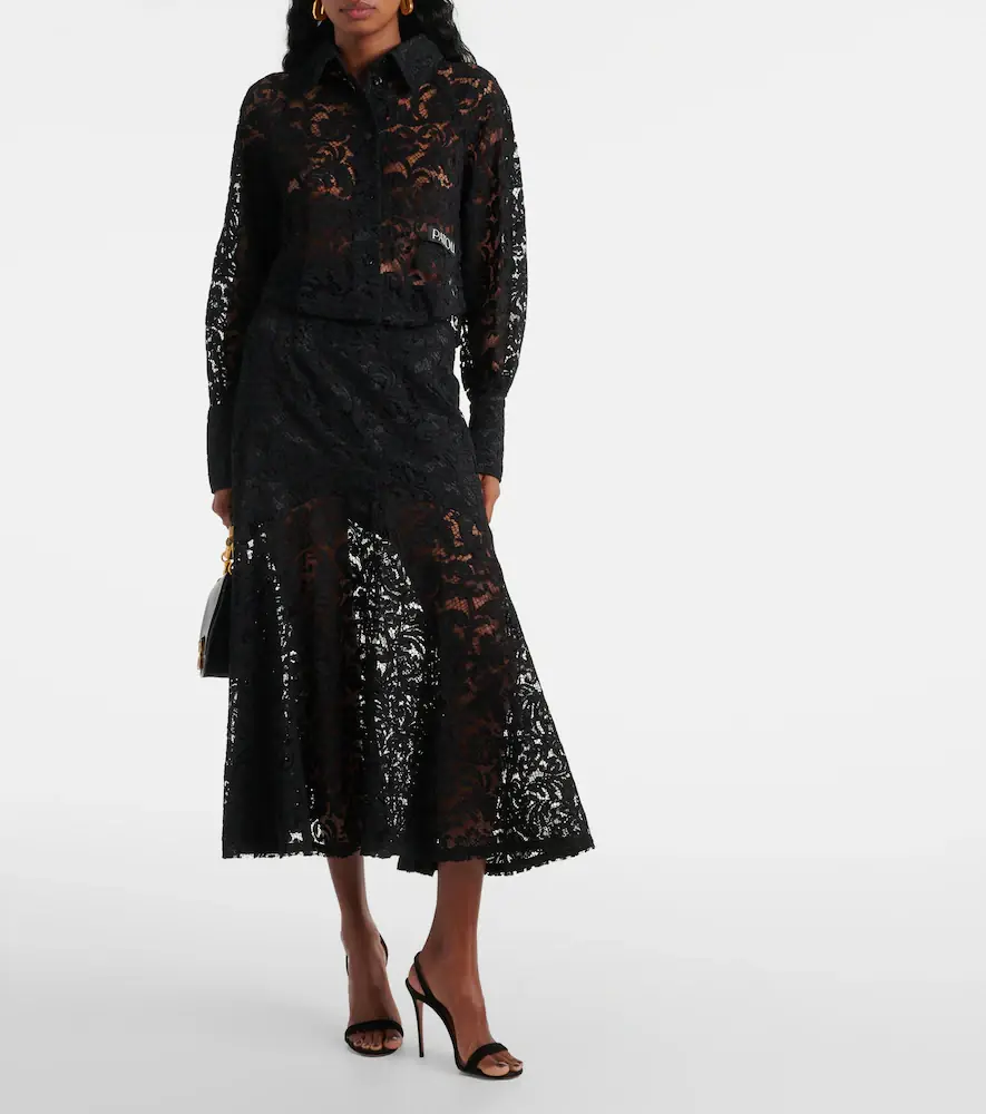 Patou Cotton-blend lace maxi skirt | Thumbnail 2 Patou Cotton-blend lace maxi skirt | Thumbnail 2