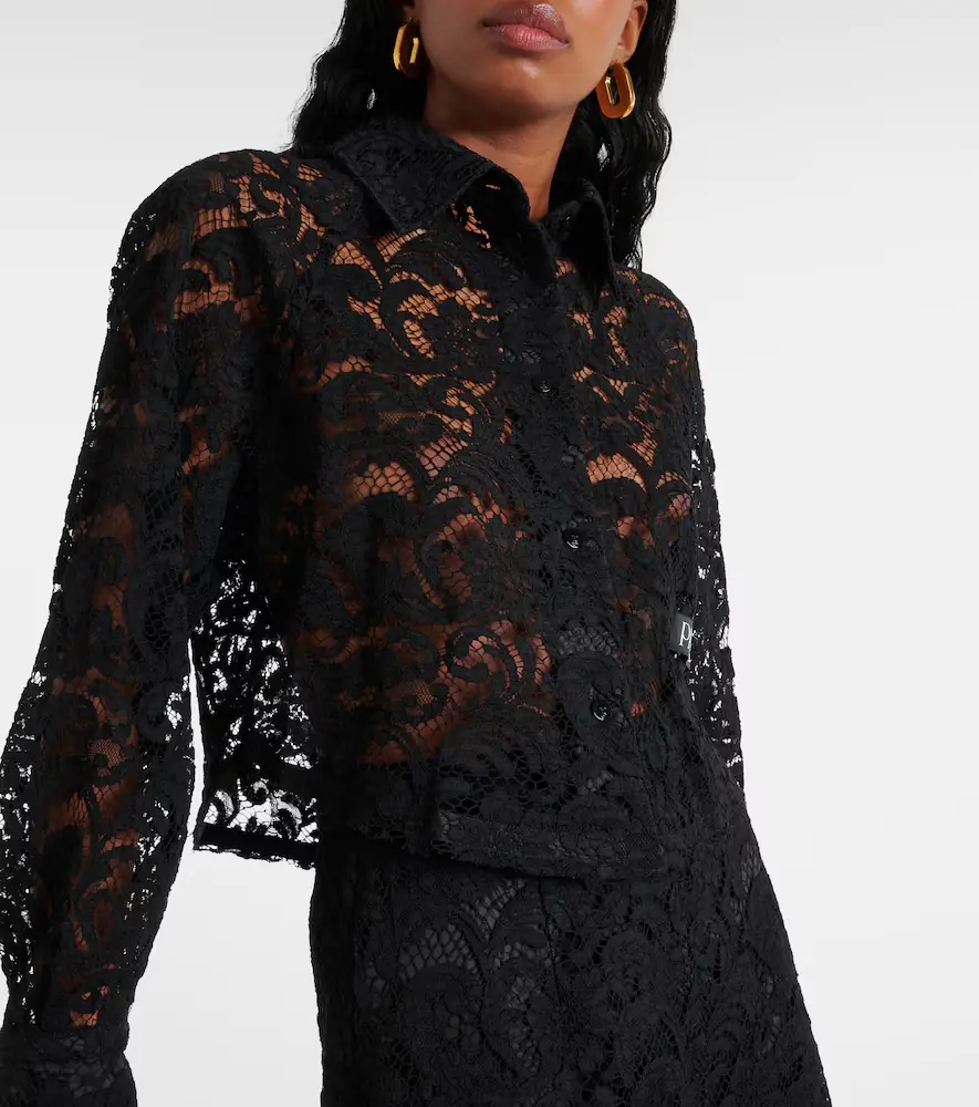 Patou Cropped lace blouse | Thumbnail 2