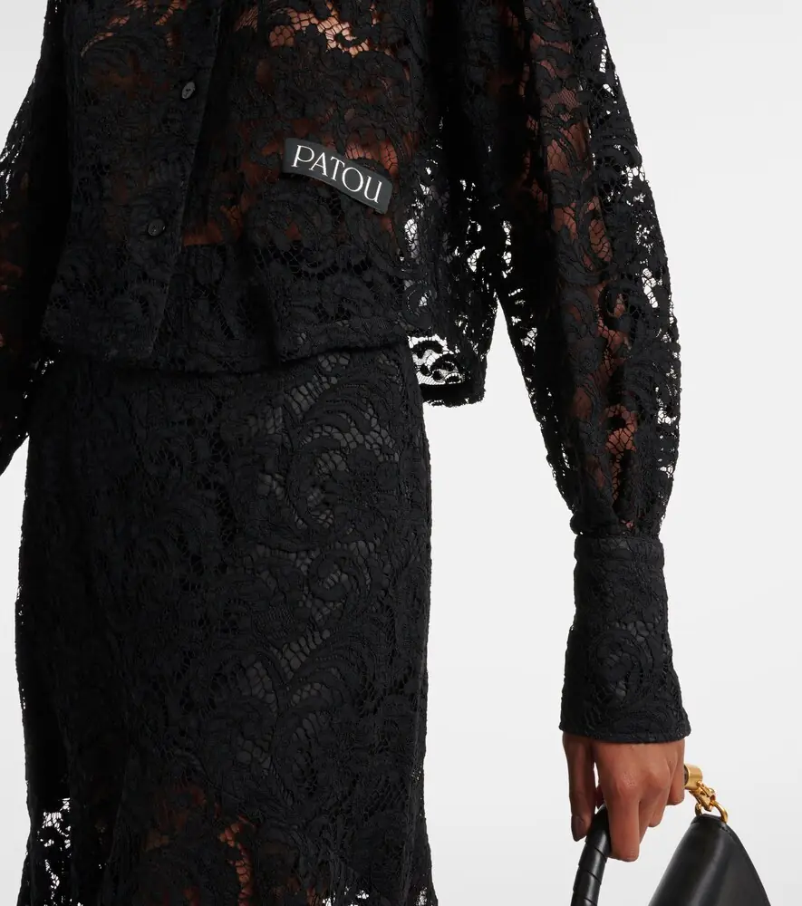 Patou Cropped lace blouse | Thumbnail 4