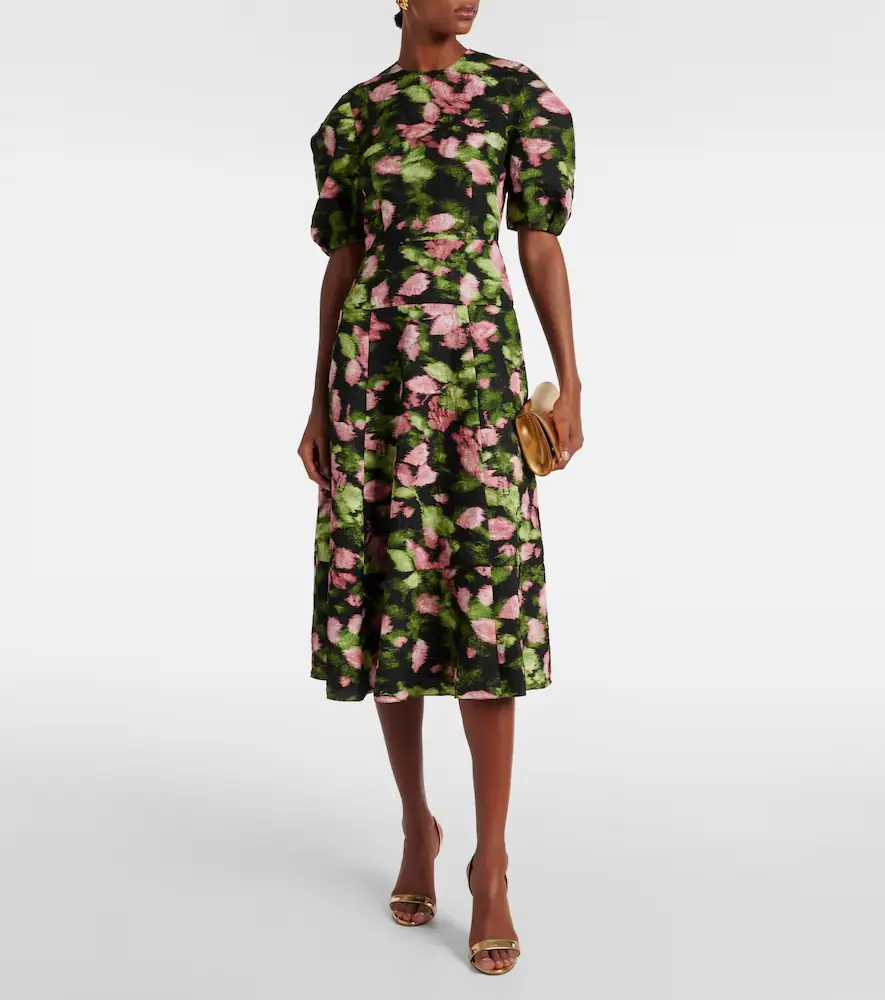 Erdem Floral matelassé midi dress | Thumbnail 4