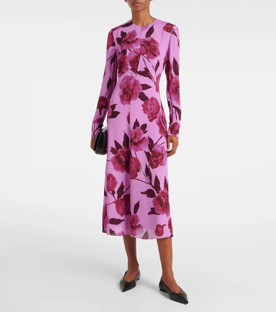 Erdem Floral crêpe midi dress | Thumbnail 3