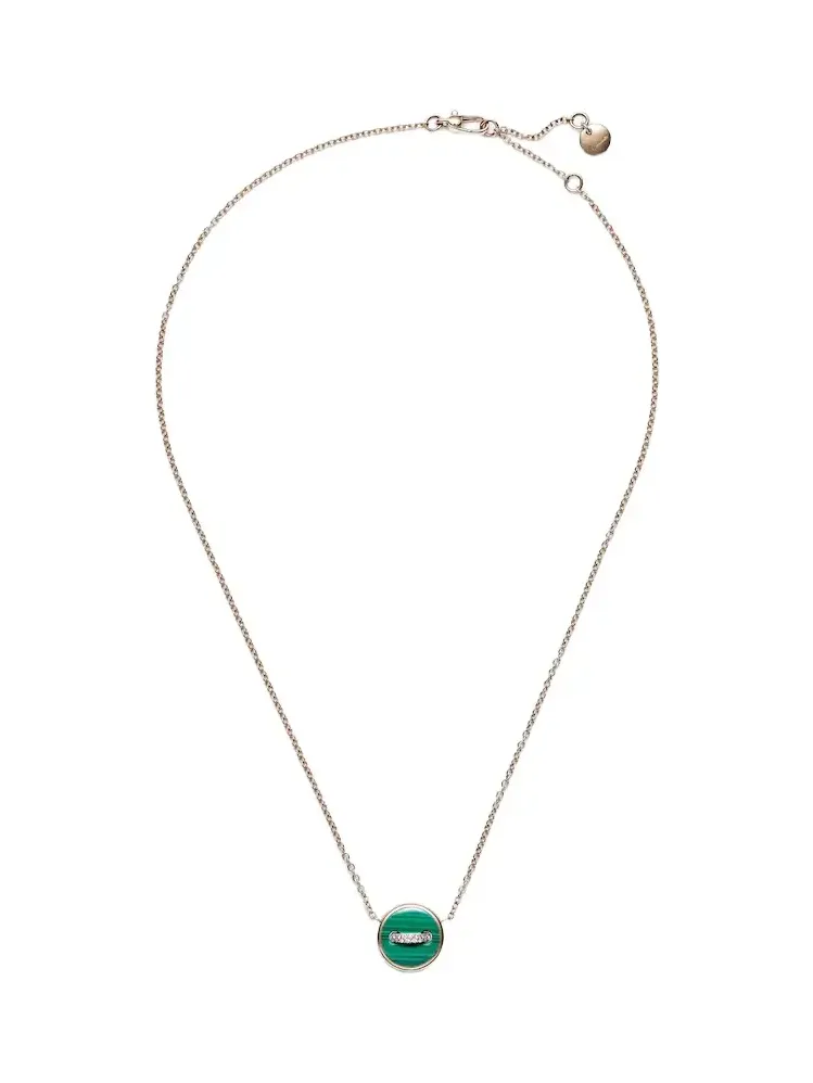 Pom Pom Dot 18kt rose gold pendant necklace with gemstones Pom Pom Dot 18kt rose gold pendant necklace with gemstones